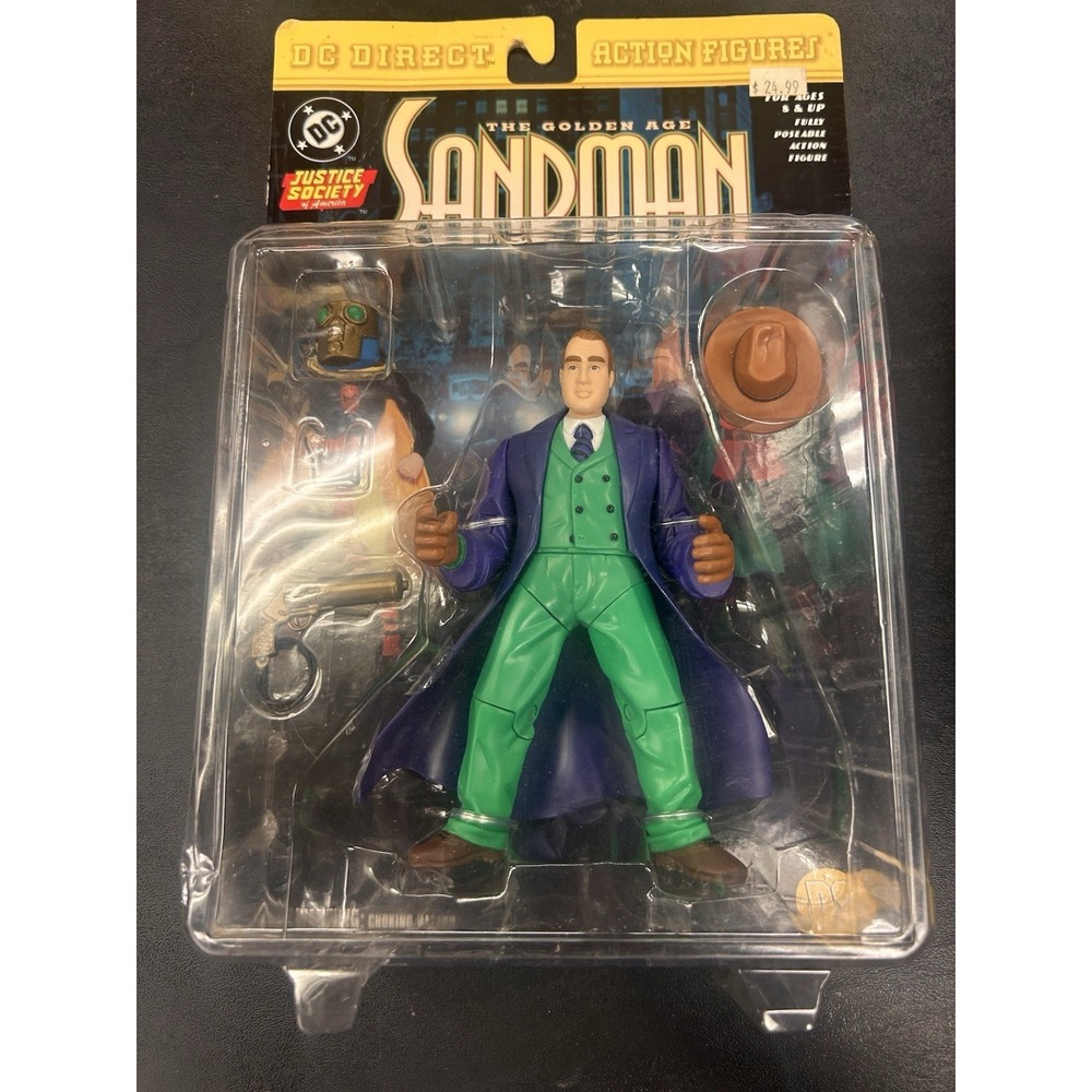 The Golden Age Sandman DC Direct Justice Society Of America 2001 Figure New